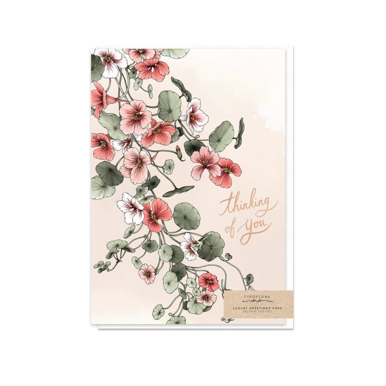 Typofloral Greeting Cards