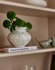 Green Stamped Vase