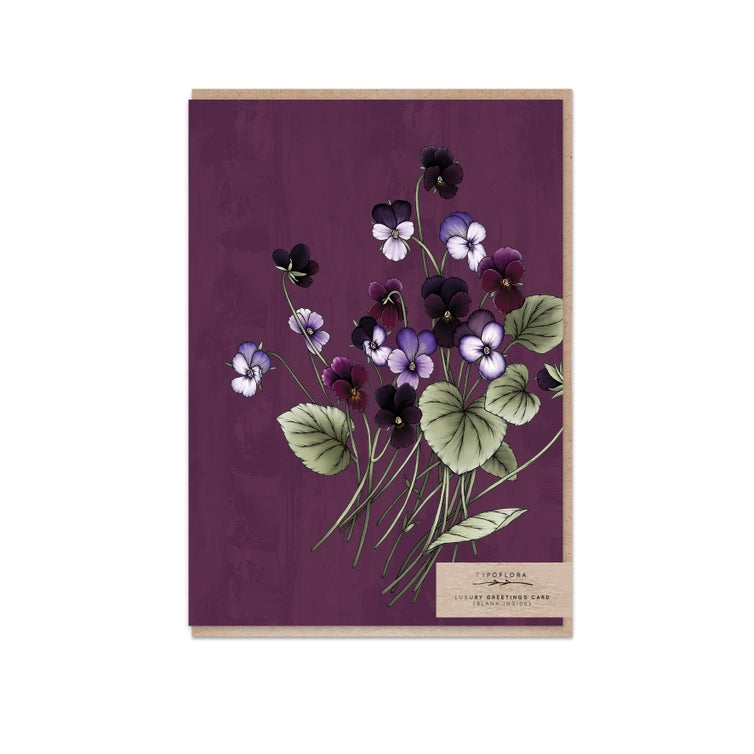 Typofloral Greeting Cards