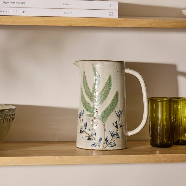 Botanical Painted Jug