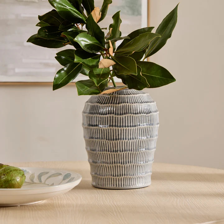 Nautilus Blue Vase