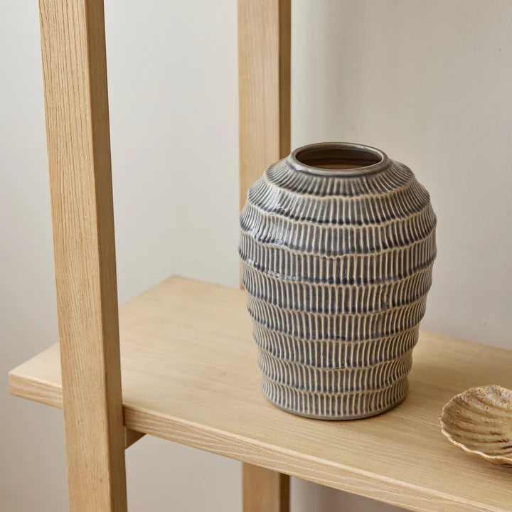 Nautilus Blue Vase