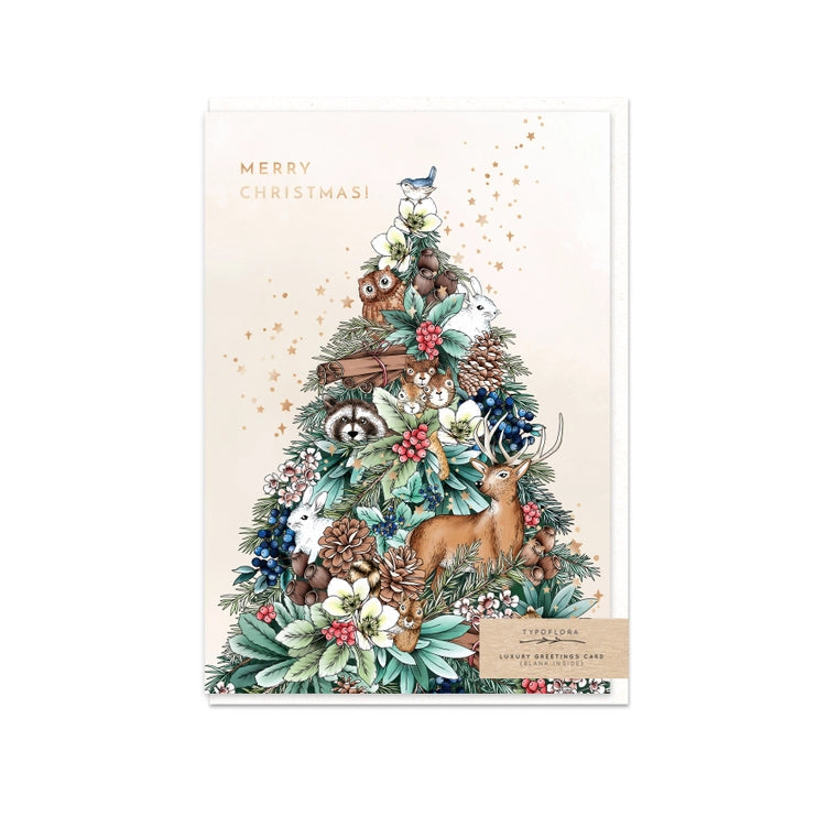 Typofloral Greeting Cards