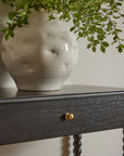 Dimple White Glazed Vase