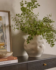 Dimple White Glazed Vase
