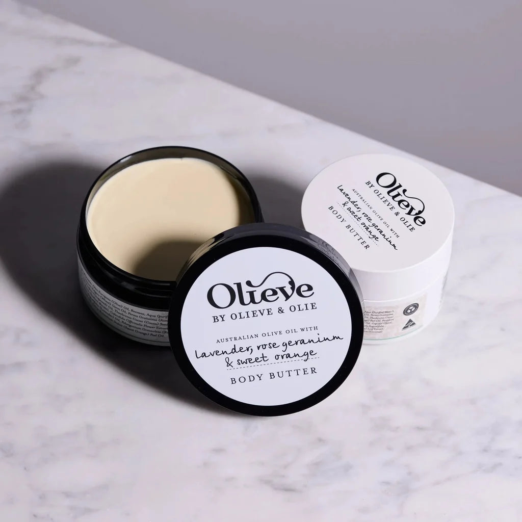 Olieve Body Butter 100ml - Lavender, Rose Geranium &amp; Sweet Orange