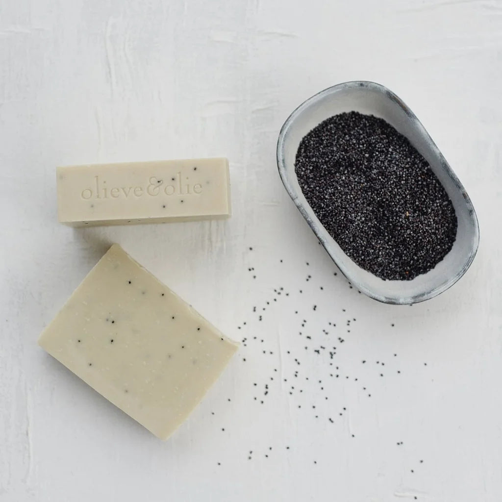 Olieve Hand Made Bar Soap - Lemon Myrtle &amp; Poppy Seed